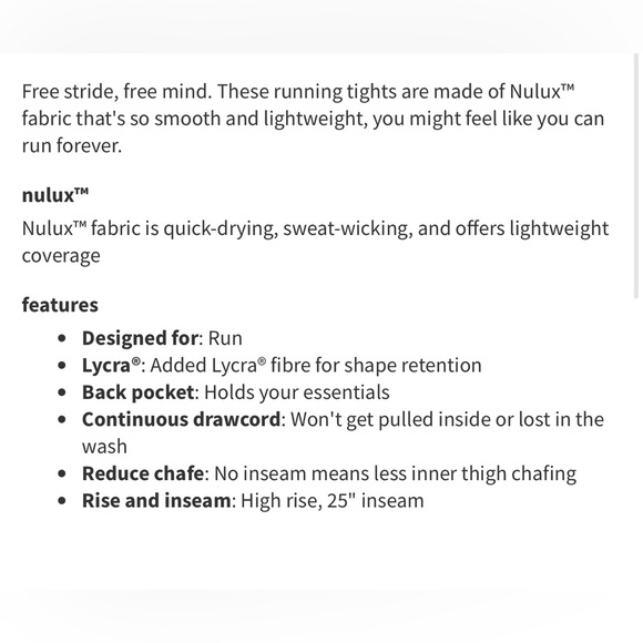 Lululemon Base Pace High-Rise Running Tight 25"
Charged Indigo sz 6- athleisure - Picture 12 of 12